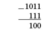 Binary arithmetic examples with solution