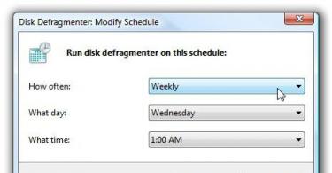 Windows: how to defragment a disk?